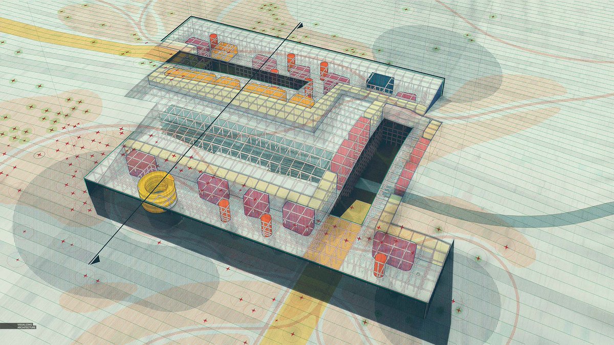 AlexHogrefe's tweet photo. Some abstract drawings that I have been exploring.. https://t.co/KeoJCkz2Dp #architecture #visualization #diagram #sketchup #vray https://t.co/OA8fCgtaUa