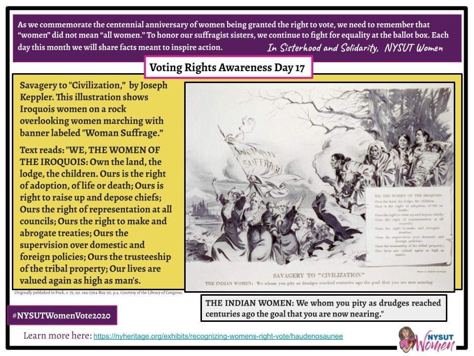 msmaryralph's tweet photo. Day 17  THE INDIAN WOMEN: We whom you pity as drudges reached centuries ago the goal that you are now nearing."
#NYSUTWomenVote2020 #UseThe19th #1u 
@nysutEVP @AndyPallotta @4BHAF @nysut https://t.co/bFMHSoOTyl