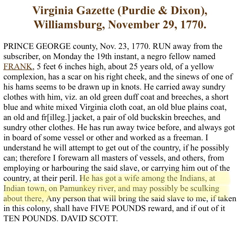 Let me explain the reason behind the law. As all East Coast tribes, Pamunkey have been in contact with white and black people since 1619. Of course there has been some mixing. They were even known to harbor runaway enslaved people.