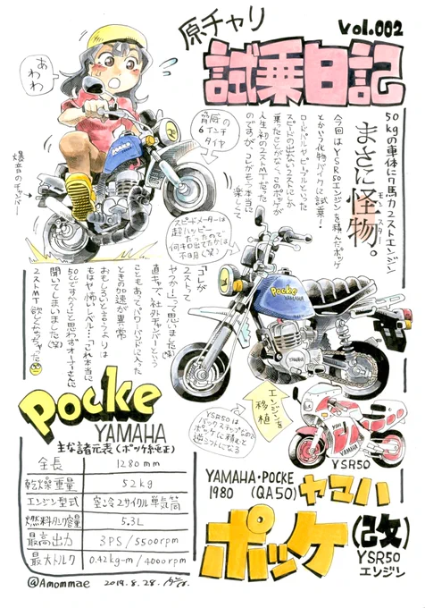 #原チャリ試乗日記 自選集#バイクの日 