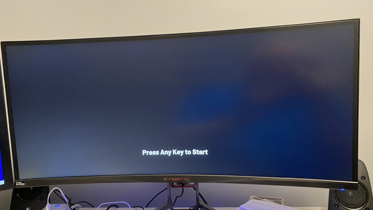 heyandy's tweet photo. @MSFSofficial #FlightSimulator I have rebooted and shutdown several times.. All updates are complete, NVIDIA drivers update and I am literally stuck on this screen every time! https://t.co/UxGcNHKBHD