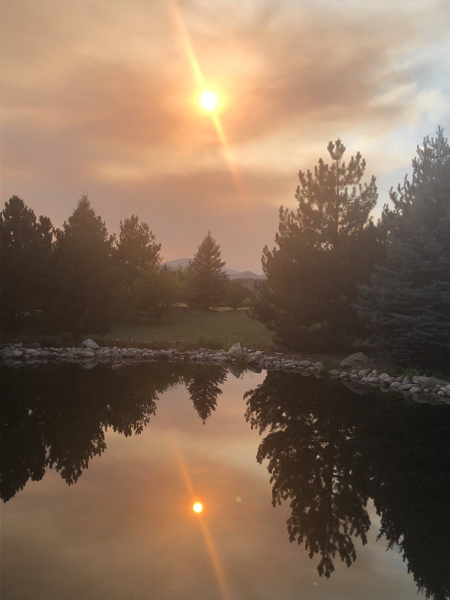 RobintobinTobin's tweet image. Smoky sunsets