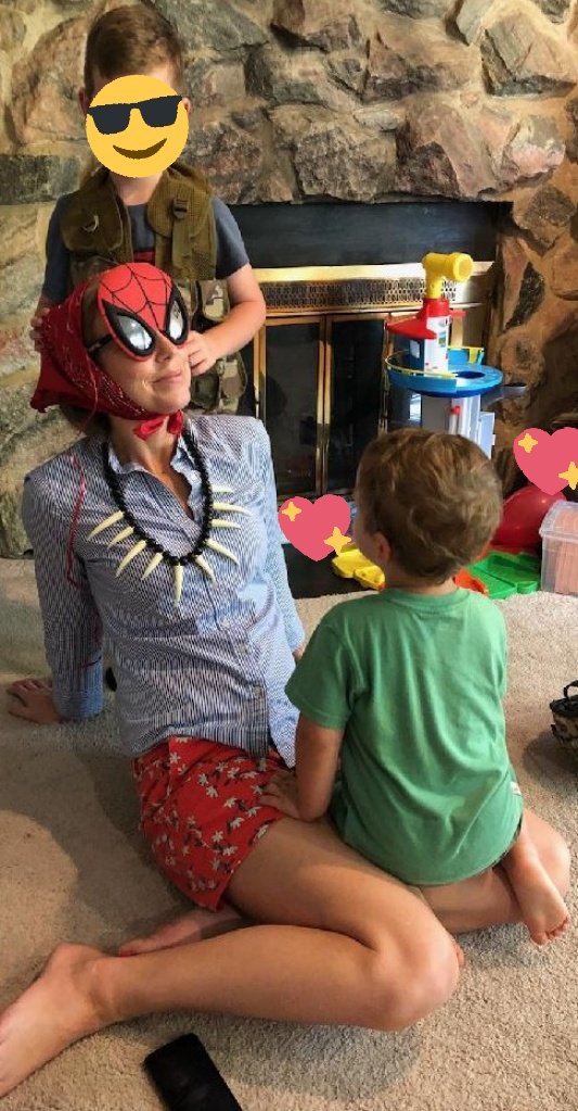 gracepheesh's tweet photo. I'm thankful that even when I have a stressful day I can come home to my #TribeOf5 and all is right in the world. I love @WillPheesh and my #LittlePheesh so much. I always love a good dress up session π€ π https://t.co/AOIu91Wt3M