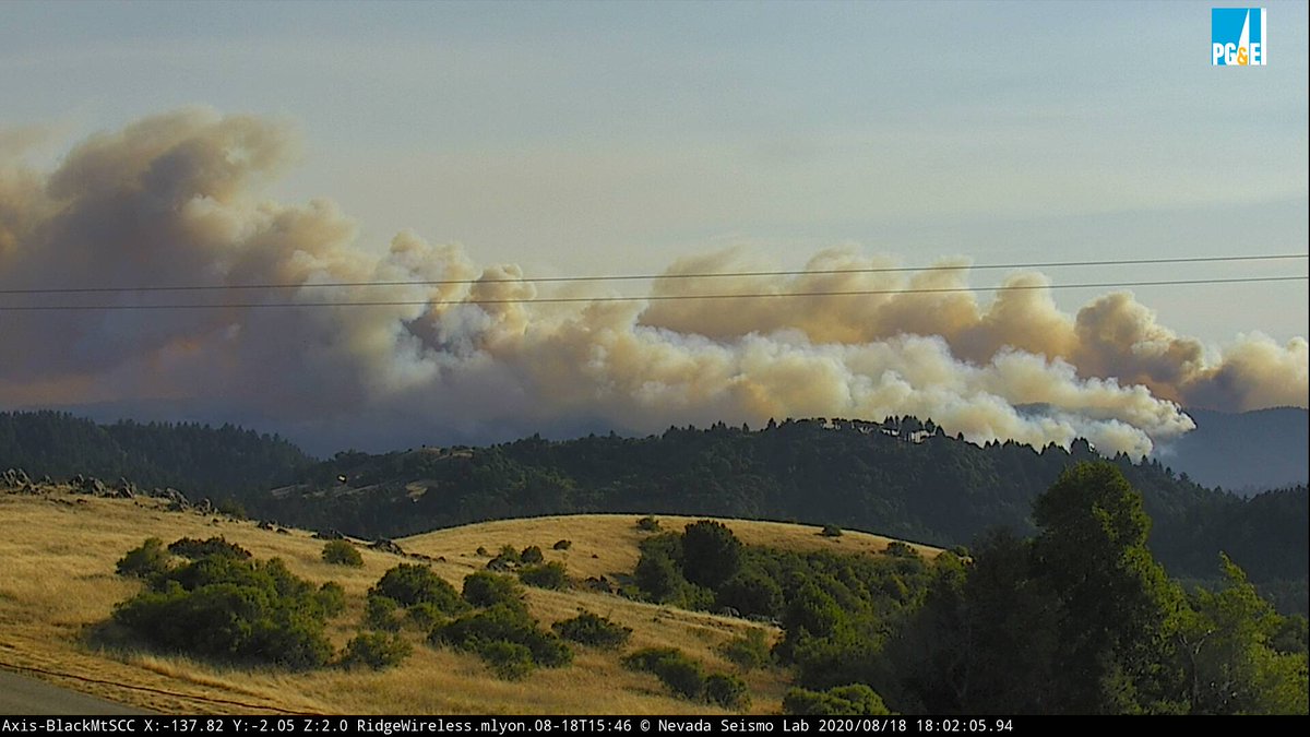 CalDisasters's tweet image. This is not looking good. 
#lightningcomplexfires #CZUAugustLightningComplex #AugustLightningComplex #SanMateoCounty
alertwildfire.org/southeastbay/i…