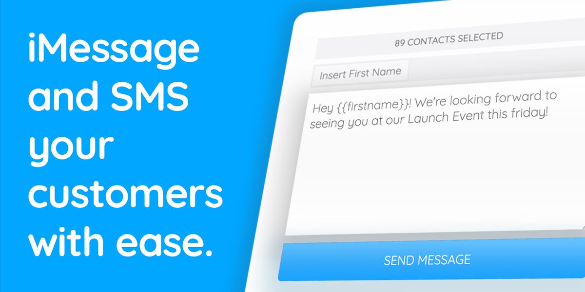 sendbluehq's tweet photo. Welcome to SendBlue! Providing a convenient method of mass messaging, SendBlue makes marketing through text easy, efficient, and personalized! #sendblue #sendblueco #sms #smsmarketing #marketing #message  #socialmediamarketing #onlinemarketing #imessage #apple #text #iphone https://t.co/lekvDO2Nll
