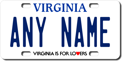 #46: Virginia. It’s boring, and it uses a serif font, which is scientifically hard to read, counterintuitive to the entire purpose of license plates.