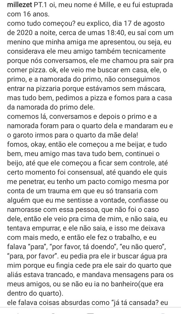 E_milyE_mily21's tweet photo. NÃO É NÃO 
NUNCA É CULPA DA VÍTIMA 
#justicapormille https://t.co/fZaGKHzijd