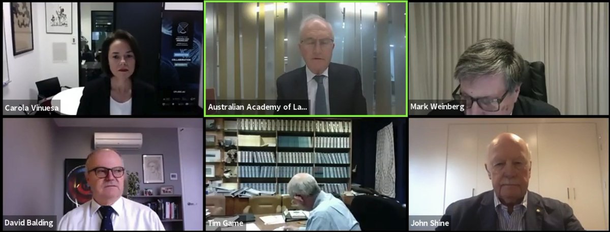 This is the third joint event between the Australian Academy of Law and the  @Science_Academy.Academy of Law President, Hon Justice Alan Robertson, is currently introducing our moderator for this event, the Hon Justice Virginia Bell AC, Judge of the High Court of Australia.