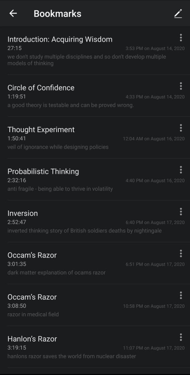 This meant dedicating an hour to sit up on the couch and listen, like I would do with a book. The overall retention improved with time but the key change I made was to use the bookmarks functionality in Audible religiously.