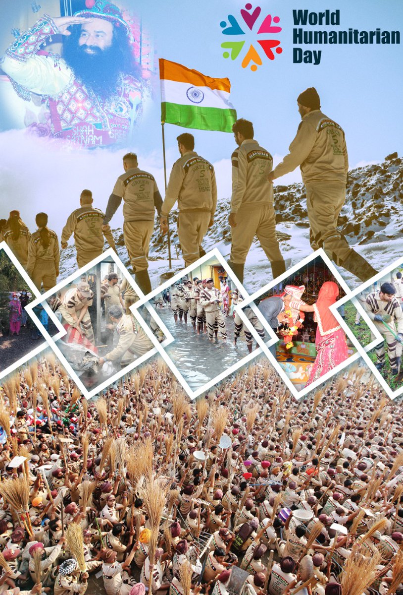 insan_honey's tweet image. On this #WorldHumanitarianDay, I convey my regards to #RealLifeHeroes who risk their lives to save people during the crisis &amp;amp; unfortunate times, with spur of Guru Papa Saint Dr. @Gurmeetramrahim Singh Ji Insan. They are easing out multiple lives by providing aid on time! Kudos!