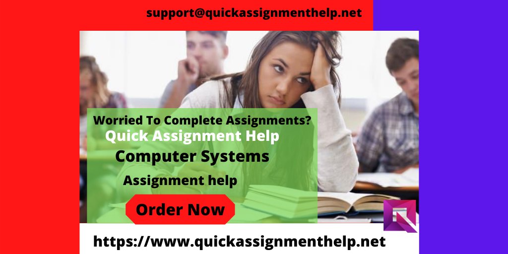 quickassignhelp's tweet image. Want to score Good Grade in computer System coursework? Quick Assignment Help has expert tutors who help you to complete computer system assignments quickly. For more details visit online website and talk to team members.. #computersystemsassignmenthelp
quickassignmenthelp.net