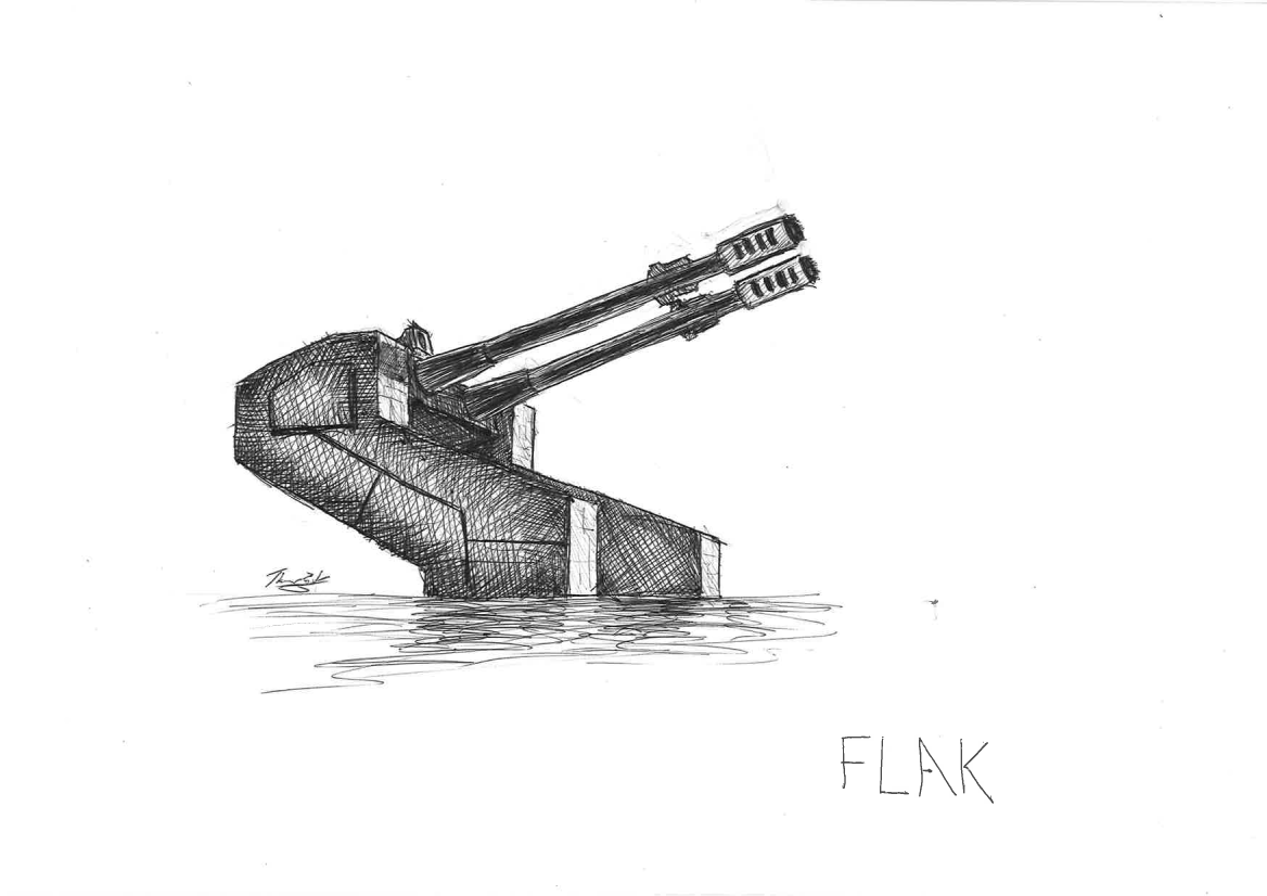 5volt3's tweet image. Some more #conceptart for Star Eater. These turrets are point-defence weapons for shooting down enemy fighters and torpedoes.

#boardgames #scifiart #gamedev #tabletopgaming #wargames #boardgamegeek