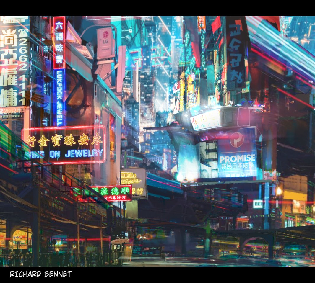 ট ইট র Art Street Official メディバン Artstreet作品紹介 Richardbennetさんのイラストで Neon Lights 近未来的なネオン街のイラストです ネオンの眩しい光は 怪しい魅力に満ちていますね Richardbennetさんの他の作品はこちらです