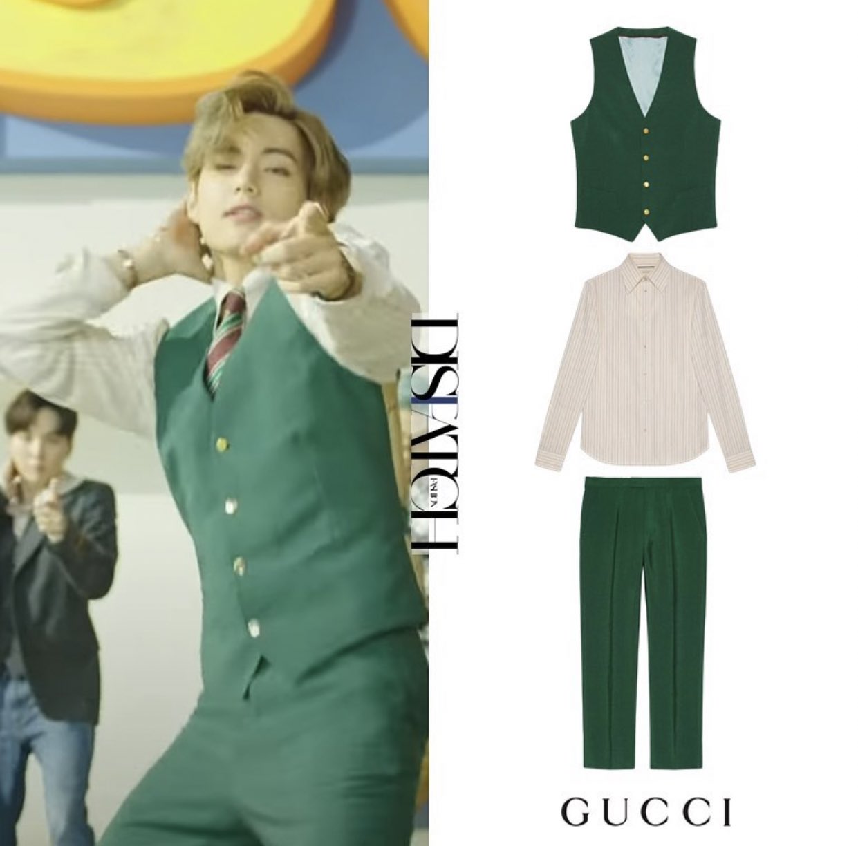 キムテヒョン　着用　GUCCI 防弾少年団 BTS dynamite PV テテ着用 GUCCIスーツ