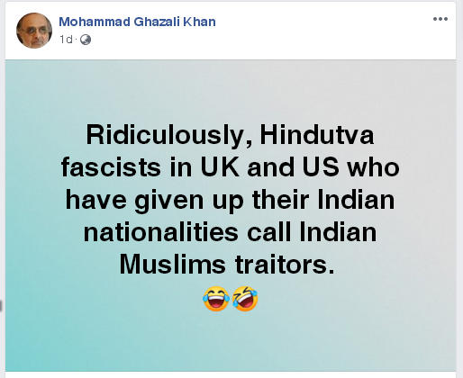 milligazette's tweet image. #SanghiLogic