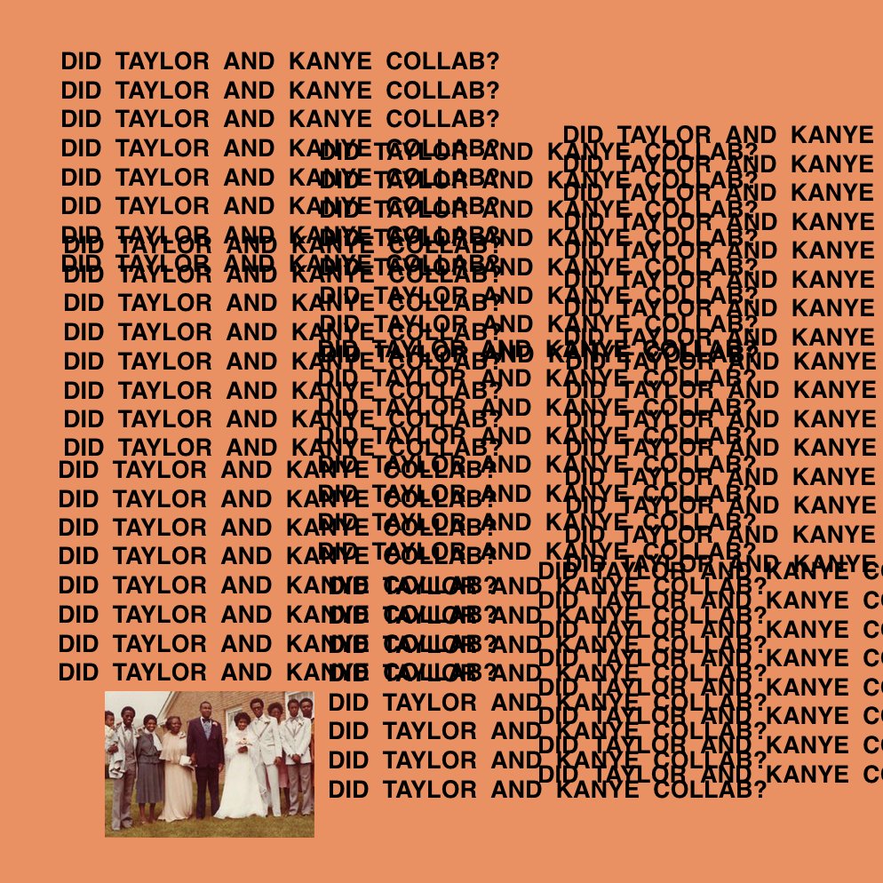 What if Famous was a joint project between Taylor and Kanye that met commercial and artistic aspirations respectively? There are some serious reasons to believe this might be the case, proving to be one of the most complex collaborations ever. But first, some history. [3/23]