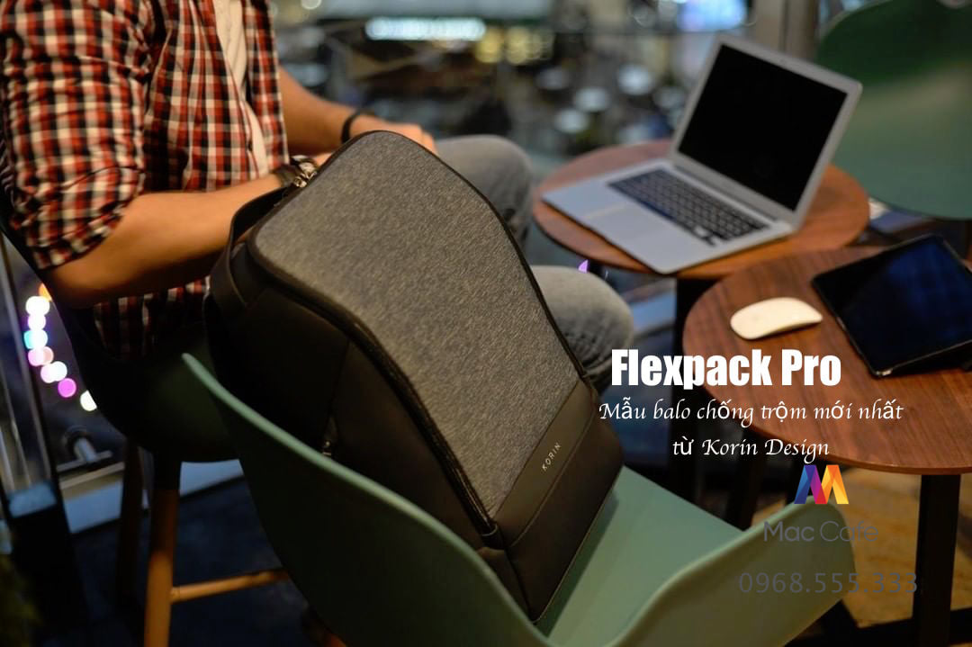 MacCafevn's tweet image. Balo FlexPack Pro từ Korin Design - CHÍNH HÃNG, GIÁ TỐT NHẤT TẠI MAC-CAFE

Đựng vừa laptop 15.6" và các loại máy tính bảng, tích hợp khóa mật mã TSA, cổng sạc USB 2.0 

Tham khảo ngay tại: bit.ly/flexpack_pro

#MacCafe 
#KorinDesign 
#FlexpackPro