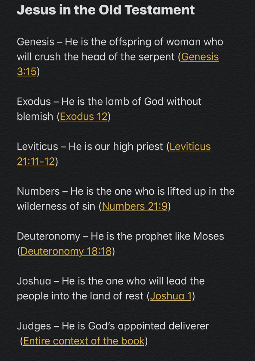The entire Old Testament points to Jesus. He also fulfilled ALL of the 200+ prophecies in the Old Testament.  #JesusIsLord 