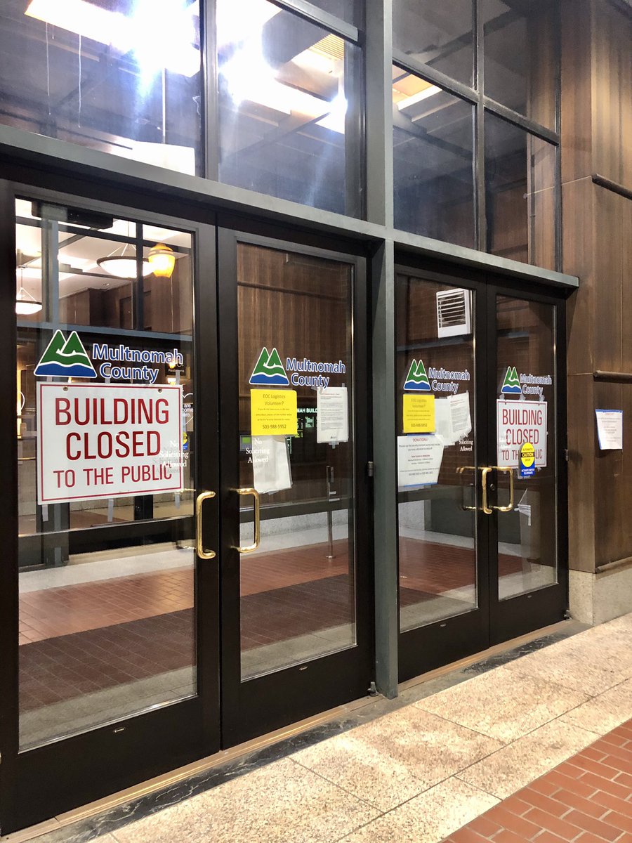 We’ve arrived at the county building on the corner of SE Grand and Hawthorne.