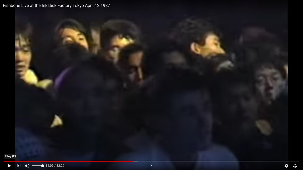 My friend Steiv and I were at this concert.There's Steiv in the white shirt in front, slightly right of center.He died of asthma in 1997.