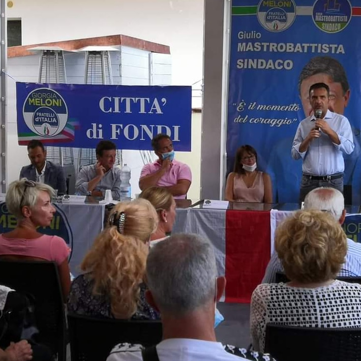 A #Fondi  per sostenere il candidato a Sindaco Giulio Mastrobattista e i candidati della lista di #fratelliditalia