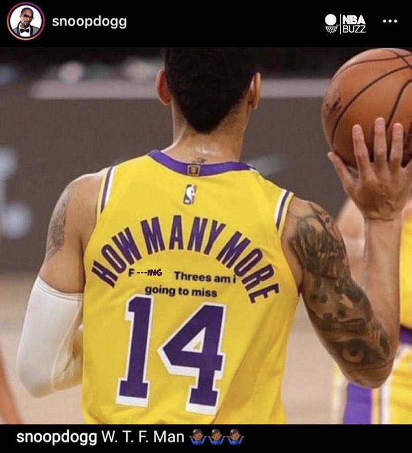Nba Buzz On Twitter Snoop Dogg Absolutely Roasted Danny Green Who S Been Struggling For The Lakers How Many More Fu Ing Threes Am I Going To Miss Https T Co Rdieuz7eyv