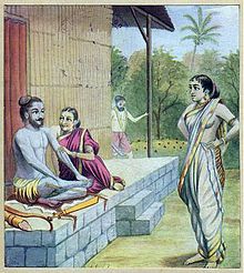 Word 'Swastika' means good fortune...of which Rajkumar Ram had very less. In total recluse, he was hit by a yakshini........Srupankha's proposal of wedlock was denied...Rakshahsh Ravan comes into the picture.Rest is kidnapping history!!!