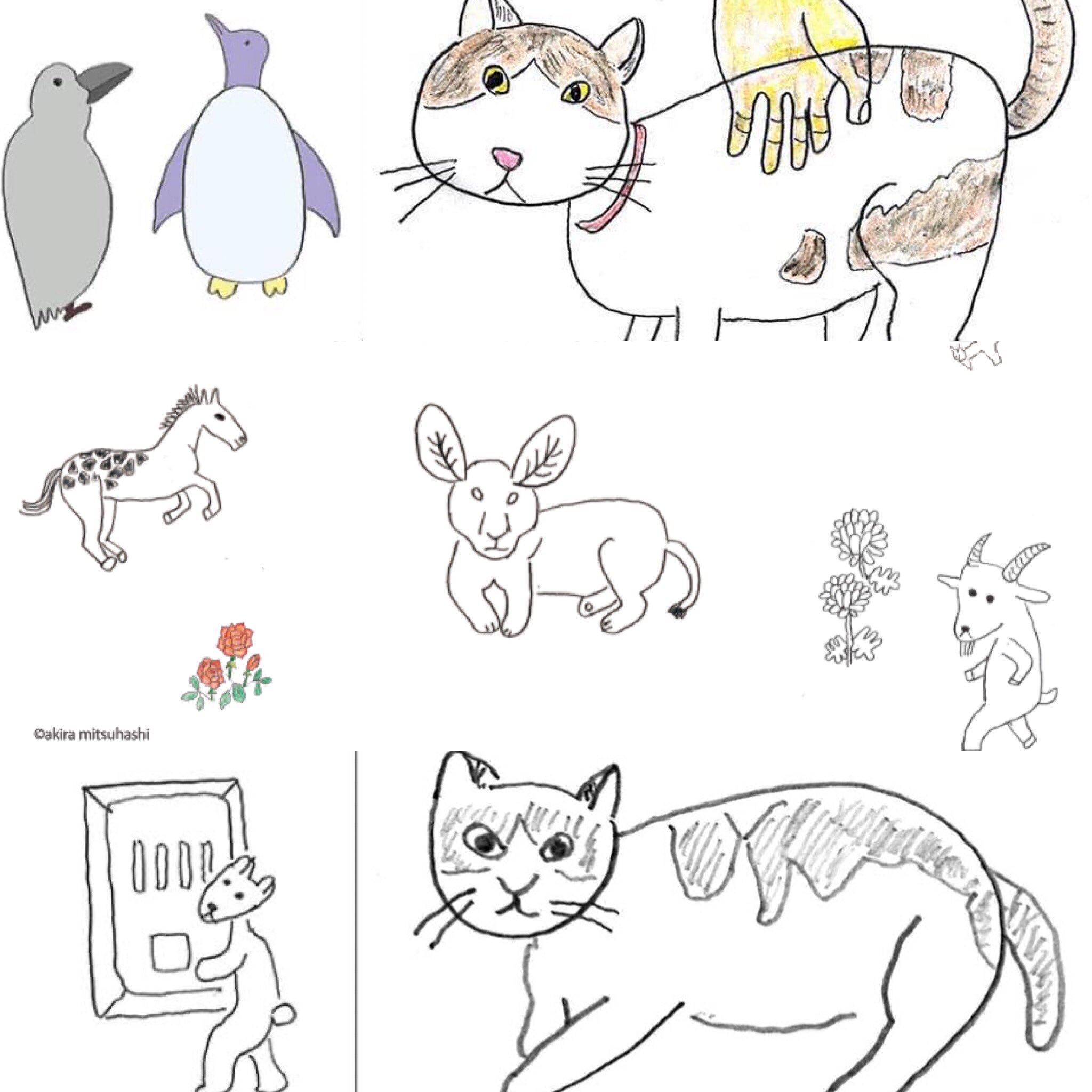 Hasu No Hana 24日から二階 Ejimasou2f で 三橋昭 幻視展 はじまります ヘタウマ的ゆるくて かわいいイラストは 三橋さんが毎朝楽しみに見ている 幻視なんです アルツハイマーなど 認知症といえば 物忘れのイメージですが レビー小体型認知症は