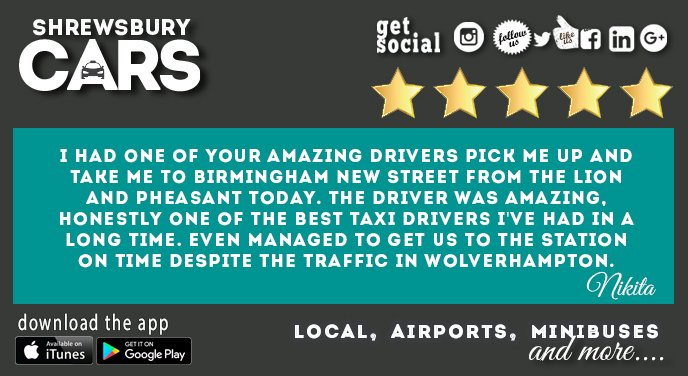 ShrewsburyTaxis's tweet photo. SHREWSBURY Cars = Streets Ahead ππΌπ«β€οΈ
#TryUsLoveUs #TeamShrewsbury #BestTaxisInTownβ‘οΈπ₯ #LikeTaxisButWayBetter #StreetsAhead π#StandoutServiceAsStandard π #happycustomers #5stsrreviews #5starservice #reviews #toptaxis #besttaxisever #taxis #telford #shrewsbury https://t.co/suQXGxBG8L