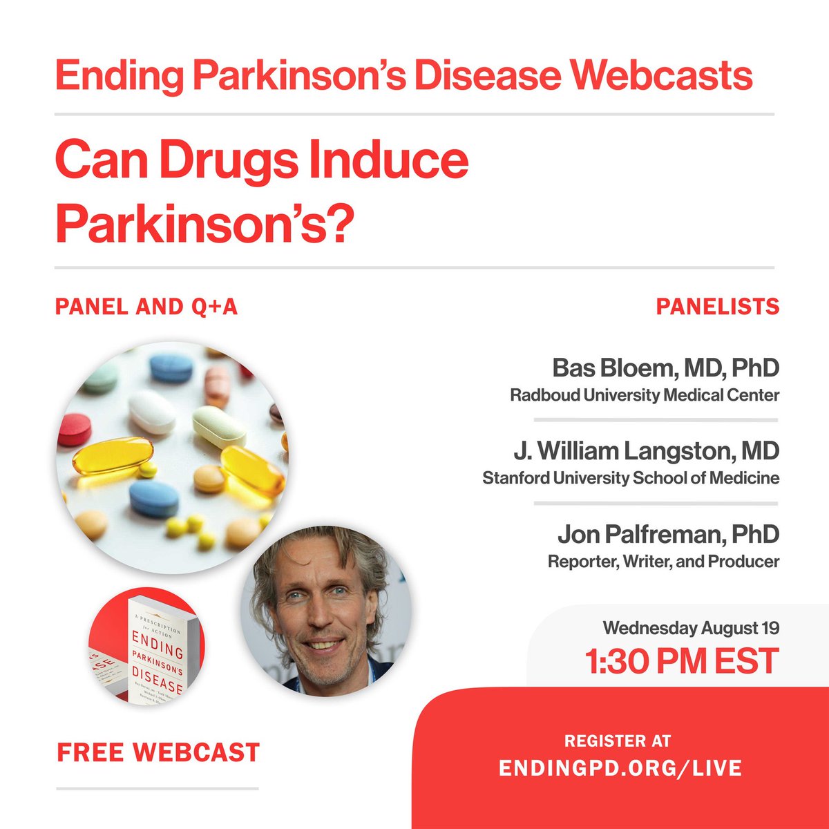 basbloem's tweet image. 1/2 Truly excited to announce next FREE #EndingPD webcast today. Will interview my former mentor (&amp;amp; world famous!) Dr Bill Langston who made original discovery of #MPTP-induced parkinsonism (aruguably greatest breakthrough in #Parkinson field in decades). ow.ly/RpQy50AUF7H
