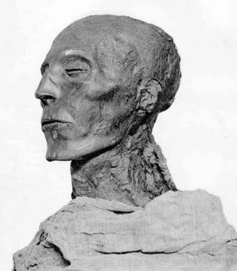 They separated his head from the rest of his body. Fortunately, the raiders did not scar his face. Well, that is what we have been made to know. What is left of his mummified body, is today resting among other Egyptian royal mummies in the Cairo museum.