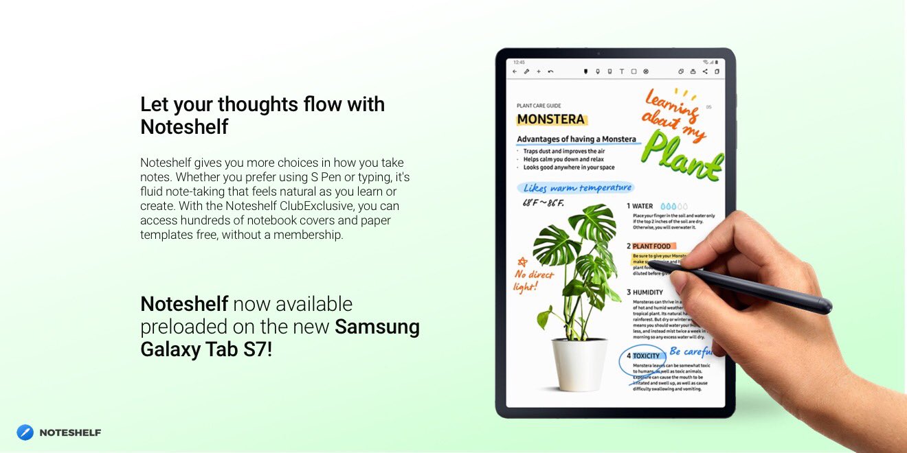 tab s7 noteshelf