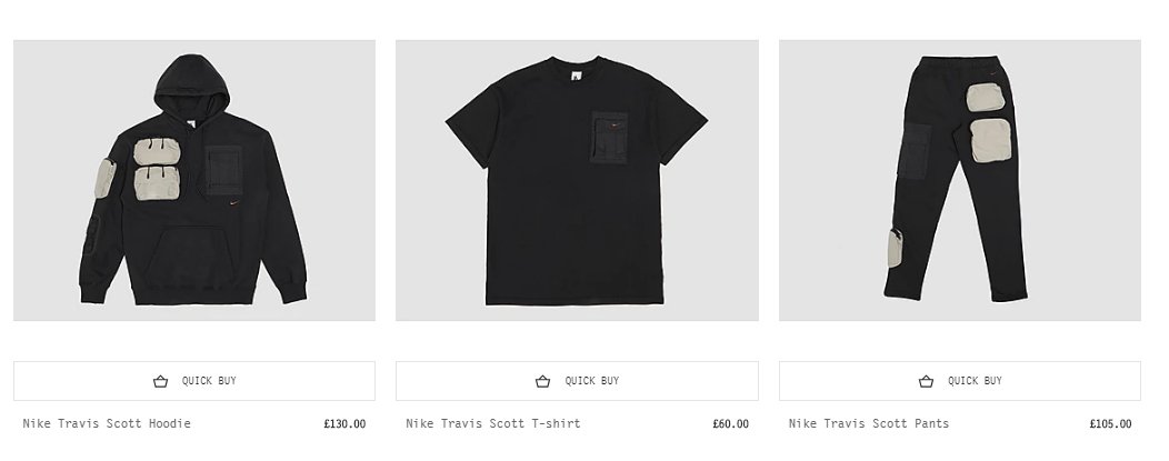 travis scott nike apparel