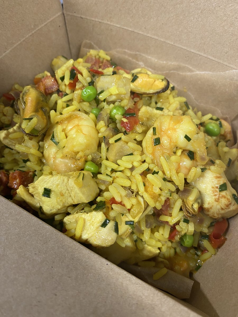 no22typawb's tweet photo. Afternoon menus 

Grab some meatballs, a brunch, the best fried chicken.... 

Maybe a dirty fries....

Paella or halloumi - the choice is yours. 

Fresh iced fruit smoothie! 

Or a top quality coffee. 

Eat out to help out - 50 percent off! https://t.co/kTBCdKnzJ0