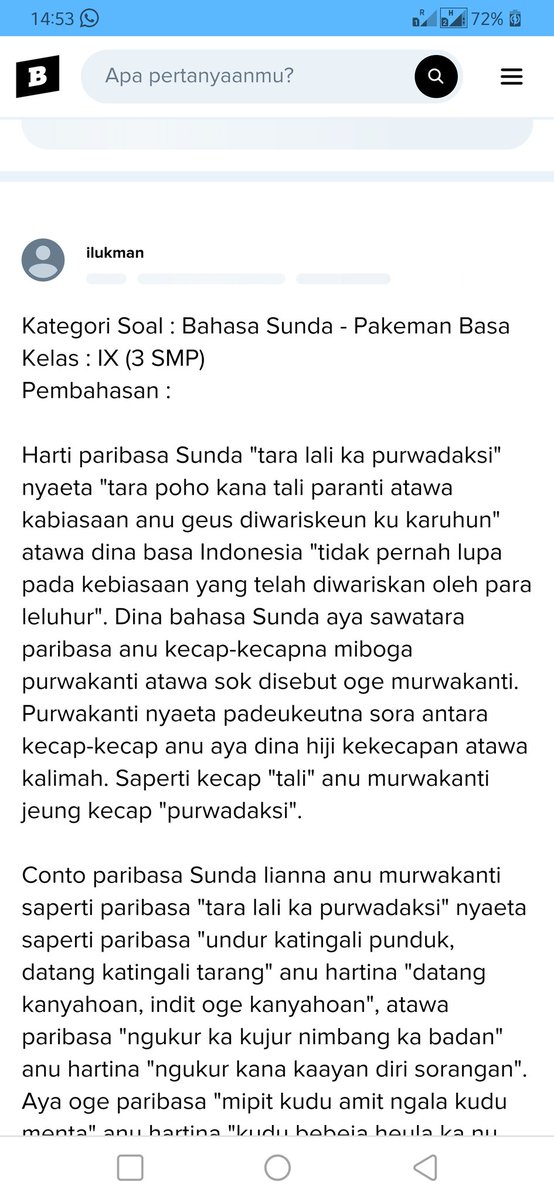 Peribahasa Sunda Jeung Hartina / Koleksi Dp Bbm Kata Kata Paribasa