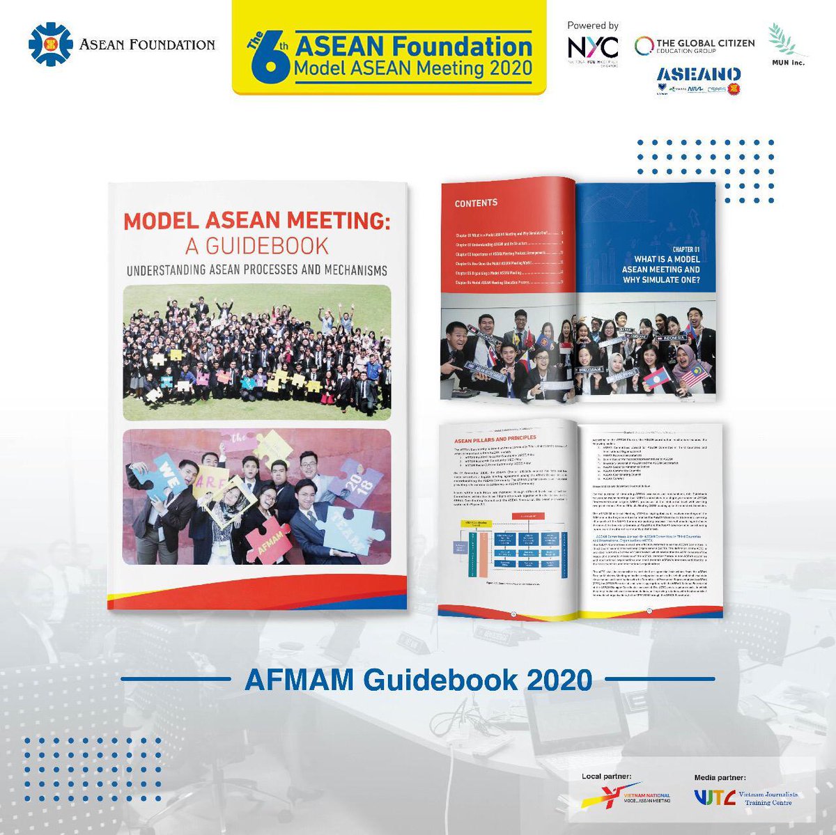 aseanfoundation's tweet photo. Interested to run your own #ModelASEANMeeting (MAM) at your university?
The AFMAM Guidebook 2020 can be downloaded at https://t.co/gW5rkI6IqX
#AFMAM2020 #AFMAM #WeAreASEAN #BeASEAN https://t.co/BFBw5paye3