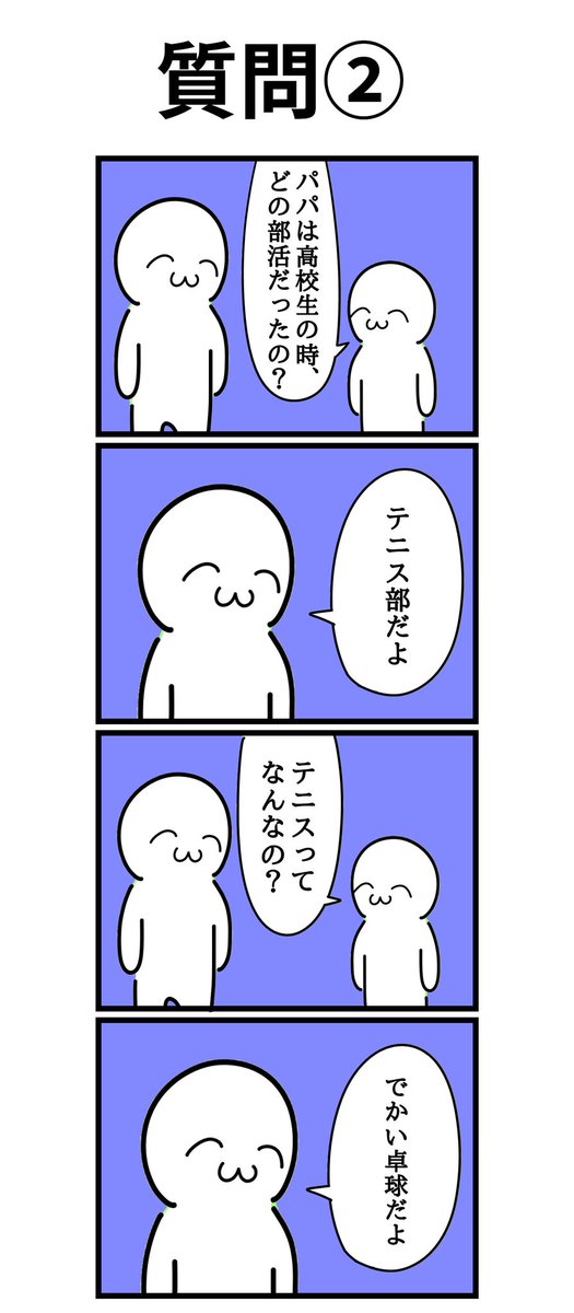 四コマ漫画
「質問②」 