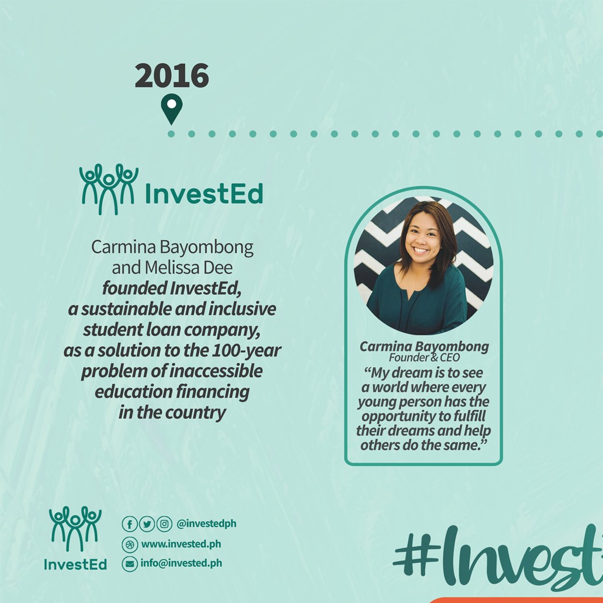 investedph's tweet photo. Since day 1, InvestEd stayed true to its commitment to provide quality service and student-centric loan programs to ensure a student’s success.
#InvestEdAko
#InvestEdPH https://t.co/04HRLM48P3
