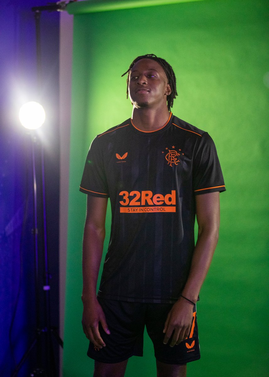 RangersFC's tweet photo. 📸 PIC OF THE DAY: Joe Aribo at our Third Kit photo shoot. https://t.co/yiQisoJXPs