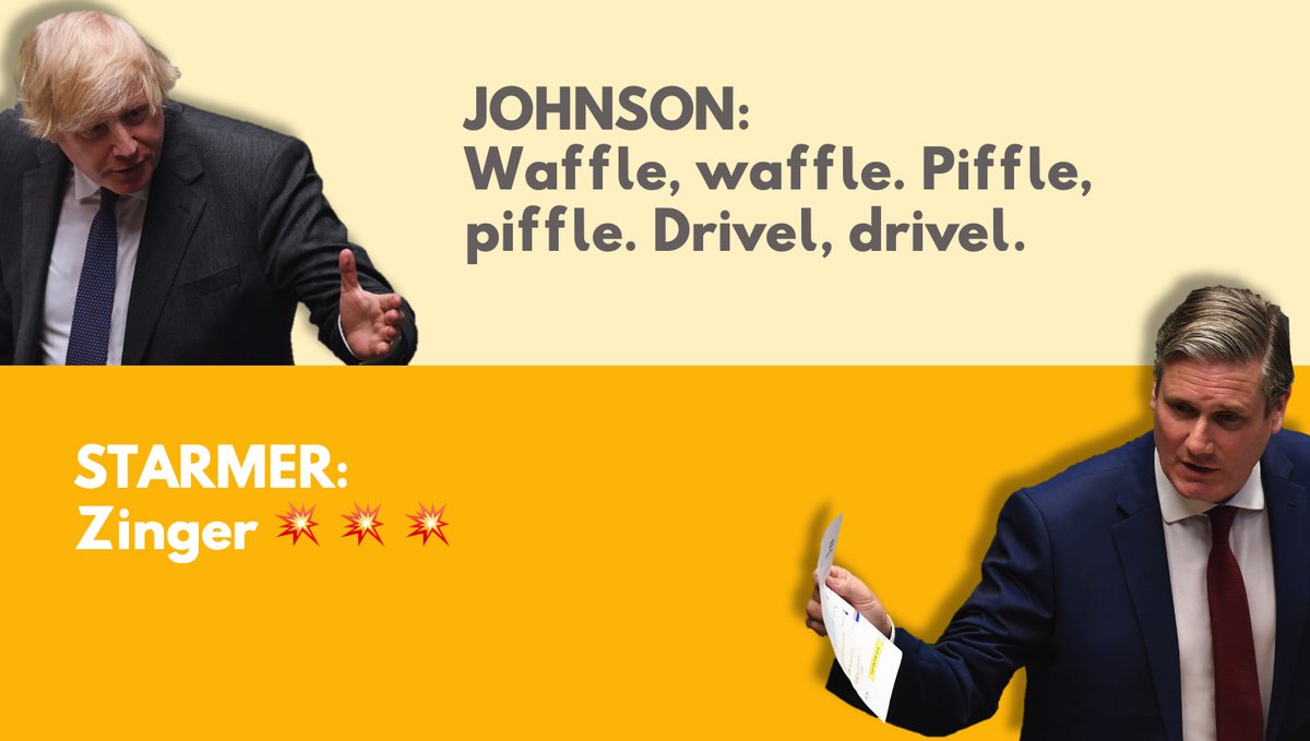 Normally at this time on a Weds, we'd be tweeting abt  #PMQs.For all those missing that 15min injection of sanity into British politics every week, here's a thread of  #KeirStarmer's greatest hits. (Yes, I know, it's 30mins, but half is given over to sycophancy form Tory MPs ).