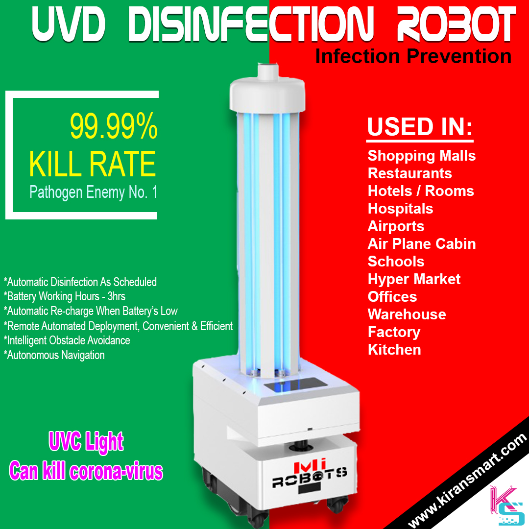 kiransmart_glb's tweet image. UVD Robot in Kuwait. Disinfection Robot in Kuwait.
#robot #disinfectionrobot #Kuwaitrobot #robotinkuwait 
#covid19 #disinfection #hospital #hotel #airport #schools 
#kiransmart #Kuwait