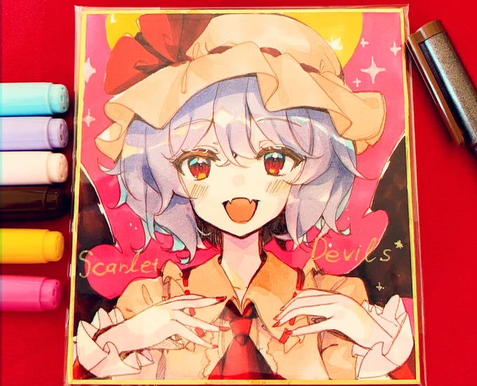 色紙レミリアちゃん🦇🌟 