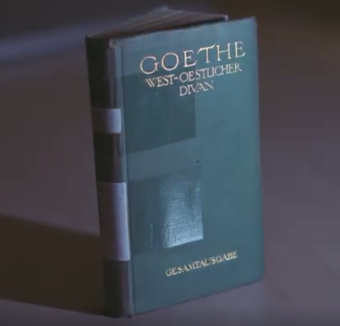 That's when Goethe started composing "West-Eastern Divan" which was inspired by the Iranian poet, Hafez. This book is one of Goethe's last works and he described it as "The result of his life".