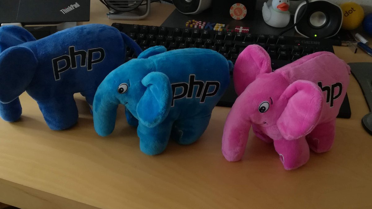 tomasnorre's tweet photo. Thank you so much @Elroubio. Now I just need to find a place to put them.
Thanks to @realFlowControl for introducing me.
#SmallHerd #Elephpant #PHP https://t.co/g3NHnkxVQR
