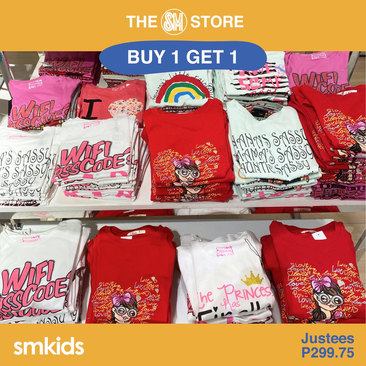 TheSMStore's tweet photo. Check out SM Kids' BUY 1, GET 1 deals on tees — perfect for the growing boys and girls! #TheSMStore #SoManyAtSM https://t.co/pyAvaPdN81