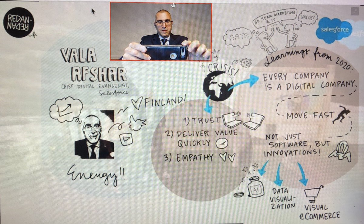 ValaAfshar's tweet photo. Thank you @SalesforceFI team and our brilliant trailblazer customers and partners for inviting me to your awesome #SalesforceLive event.

I love the energy and passion of our team Finland. We have some of the best and brightest trailblazers in the world. https://t.co/Wzk9D0hi1k