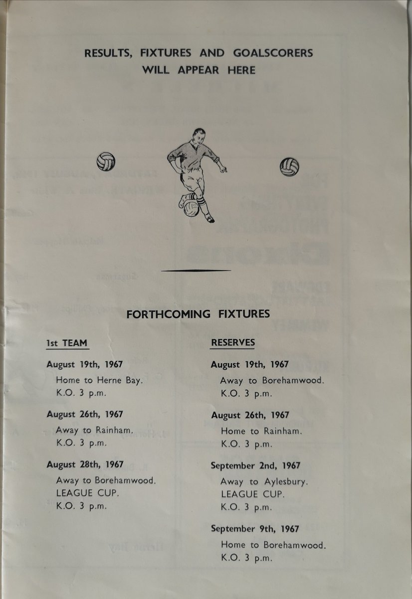 TonyHom33's tweet photo. @NonLgeProgs
#WProgs
On this day1967 @HerneBayFC travelled to play #WingateFC in an #AthenianLeague game. The #HallLane ground was demolished in 1972 to extend the M1. In 1991 they merged with Finchley and now play as @WinFinchleyFC in @IsthmianLeague Prem. https://t.co/g0HjmyTcEM
