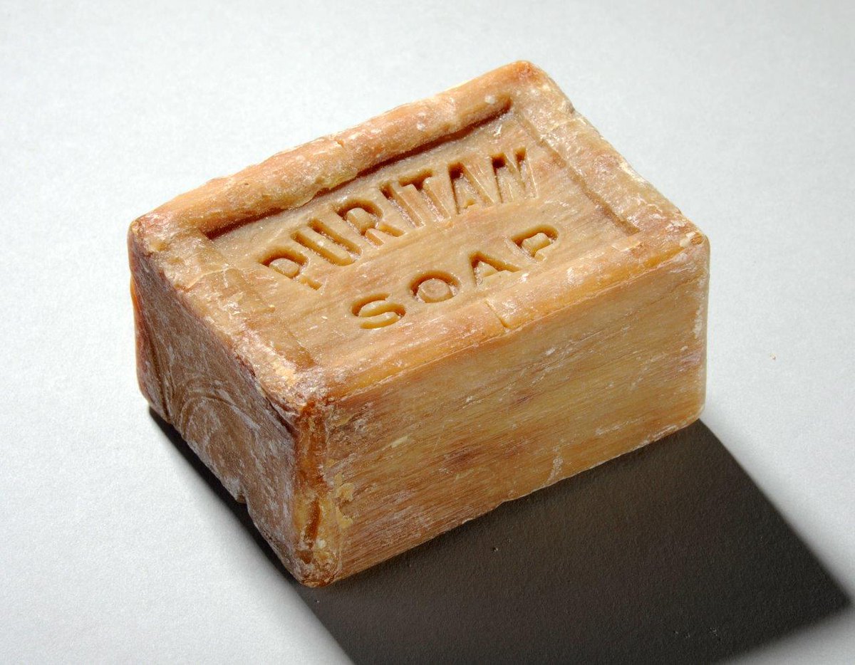 February – We’re washing our hands a lot while singing happy birthday(pit head bath soap and some less than appealing 1940s soap)