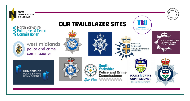 RevDoors's tweet photo. We are delighted to be working with our #NewGenPolicing trailblazer sites to promote innovative ways to support young adults - @Humberbeat @HumbersidePCC @leicspolice @LeicsPCC @northyorkspfcc @WestMidsPCC @SY_VRU @SYPCC @Cleveland_PCC & @DurhamPCC.
πhttps://t.co/yCjtSxHNkJ https://t.co/WJHY8cfcGM