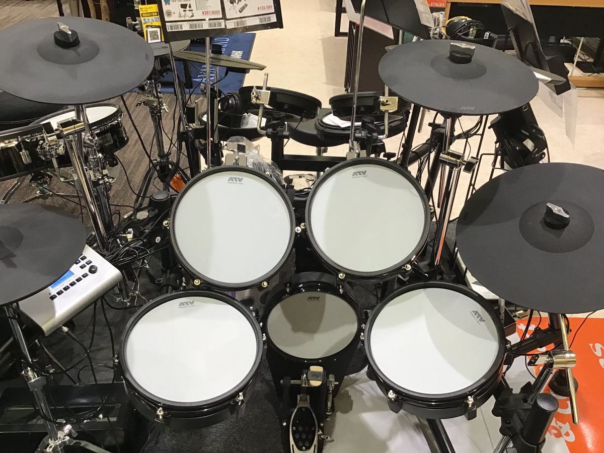 島村楽器 イオンモール甲府昭和店 Ar Twitter 電子ドラム Atv Roland お家で本格派ドラムを楽しみましょう 人気電子ドラムatv エーティーブイ Exs 3sc Atv 島村楽器コラボモデル Roland ローランド Vad306 Namm Showで話題のv Drums Acoustic Design